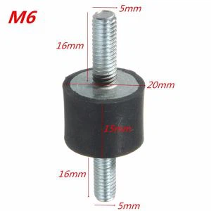 High Performance M8 M10 Gummi Støtdemper